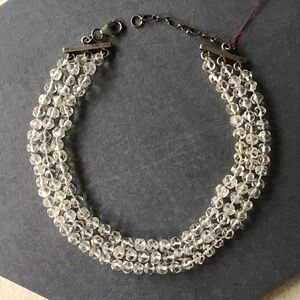 Rock Crystal Beaded Choker Necklace
